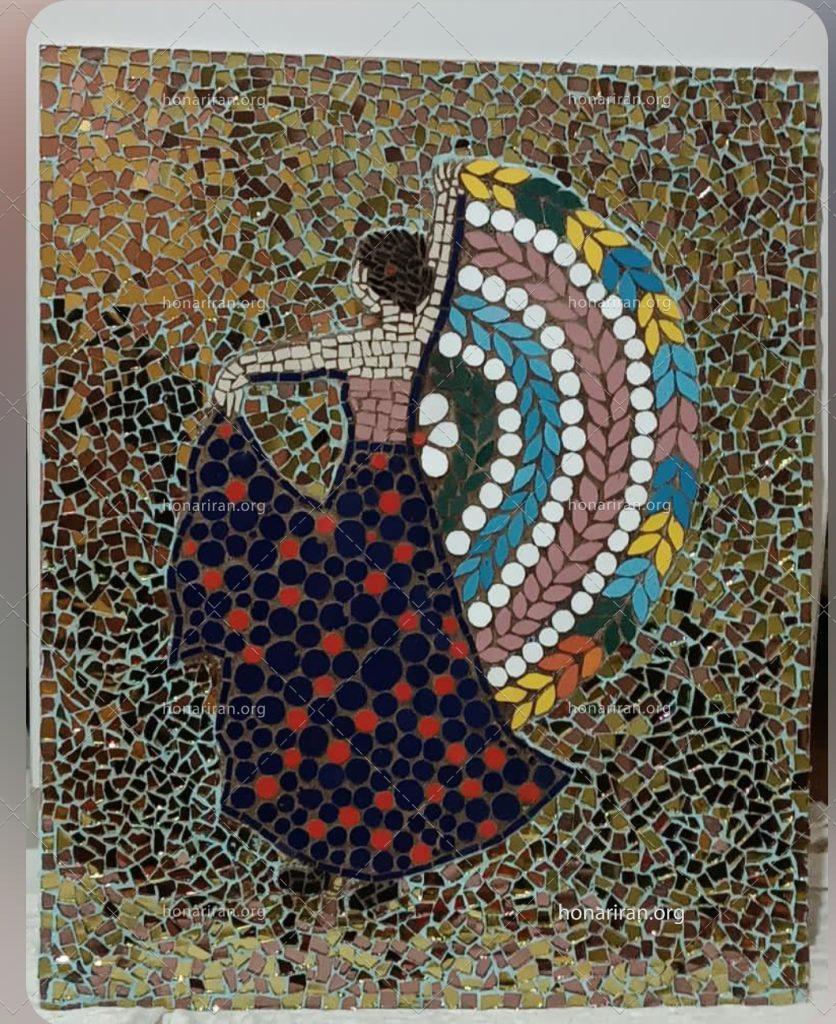 تابلو کاشی معرق و آینه کاری