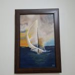 تابلو رنگ روغن قایق
