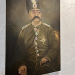 رنگ روغن پرتره ناصرالدین شاه قاجار