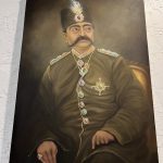 رنگ روغن پرتره ناصرالدین شاه قاجار