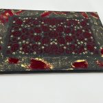 تابلو طرح فرش کار شده با تکسچر پودر مخمل و رنگ اکریلیک