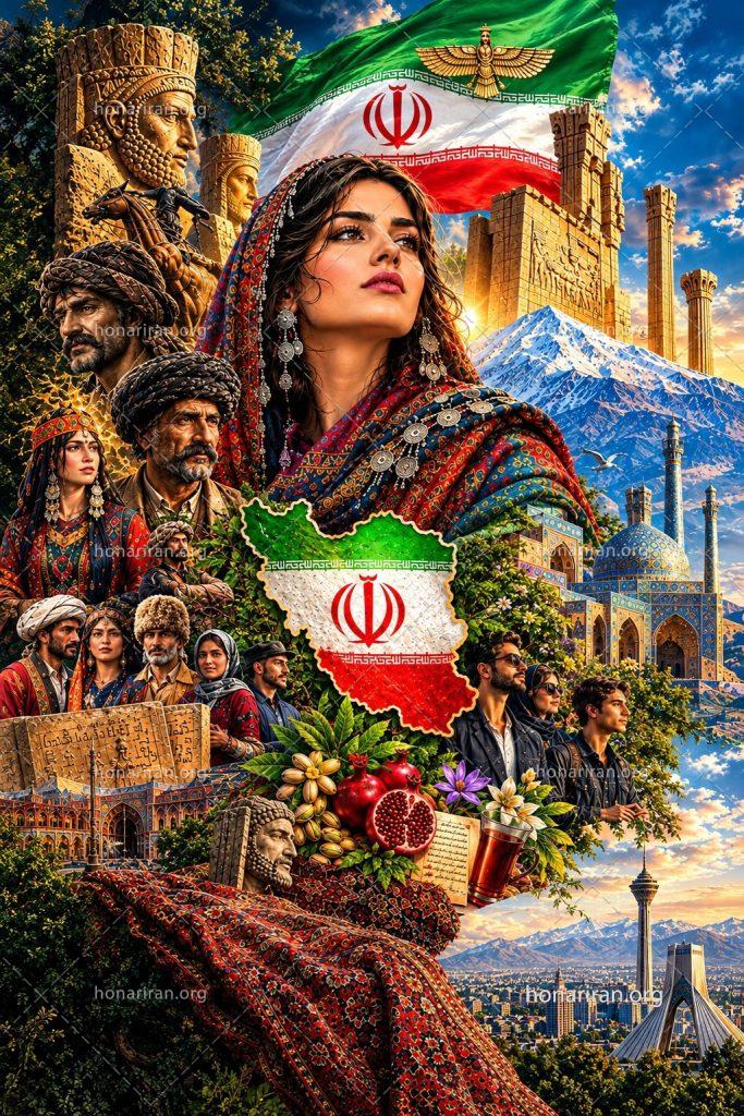 تصویر هوش مصنوعی | ایران، سرزمین تمدن‌ها
